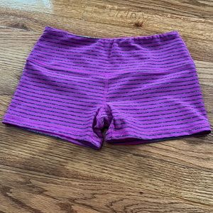 Purple and Gray Striped Spandex